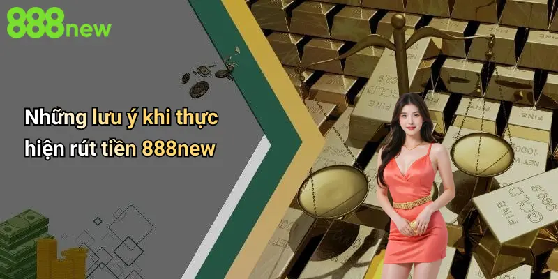 Những lưu ý khi thực hiện rút tiền 888new